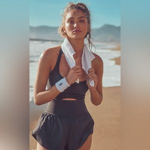 Free people black workout onesie